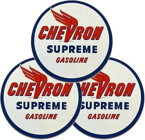 Miniatura 263 de Brotherhood Letrero de gas vintage de reproducción de letreros de metal vintage, letrero redondo de metal para garaje y hogar, 8 pulgadas de Nourse