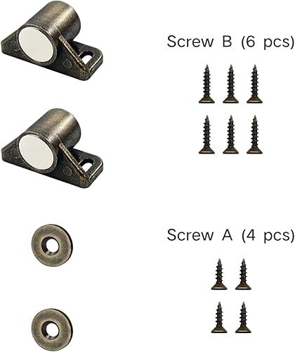 Miniatura 2 de Cierre magnético para puerta, cierres magnéticos para gabinete, de aleación de zinc de alta calidad, cierre magnético para armario de cocina,