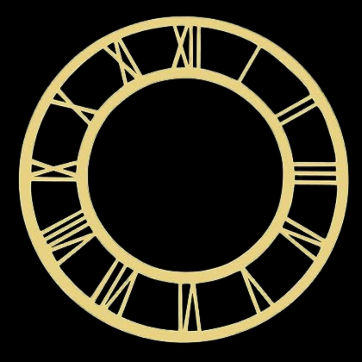 SNOOGG 9 Inch Gold Classic Acrylic Clock Face Roman Ring for Resin, Crafts, DIY, Round Mirror Acrylic Clock Dial Plate with Roman Numerals, Resin Accessories Pack of 2-image-13
