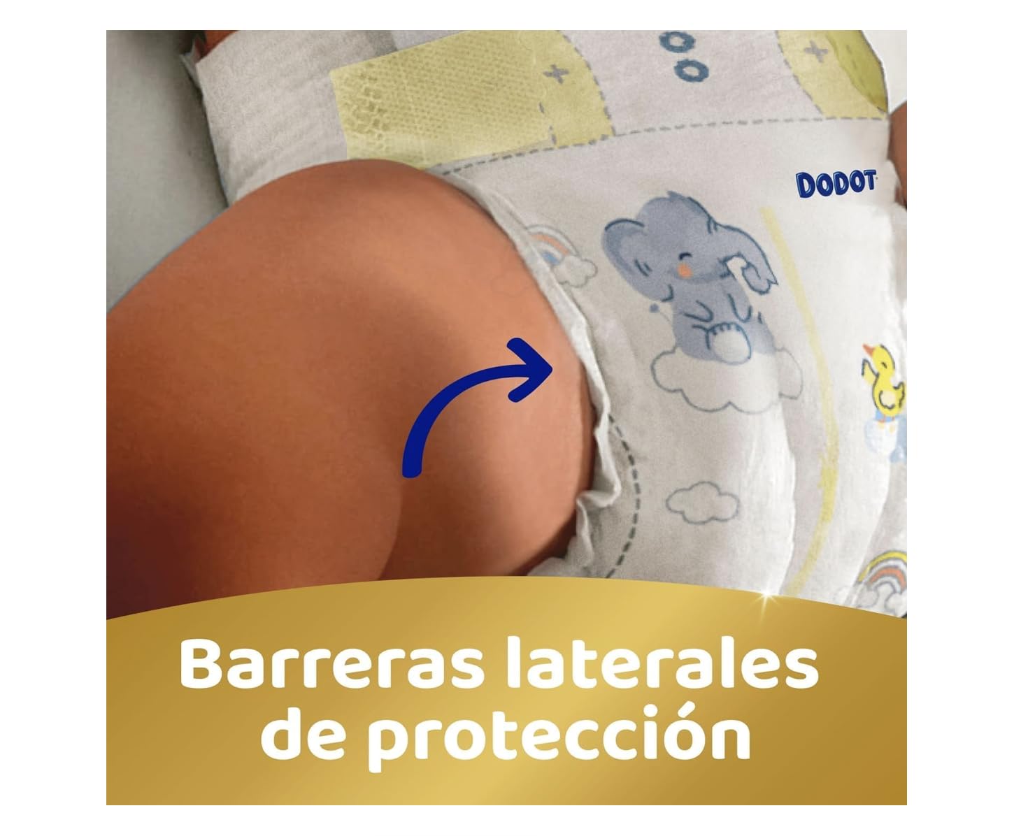Dodot Sensitive Pañales Talla 6+ Extra Absorción, 14+ kg, 12 Horas de Protección, Barrera Stop Fugas, 80 Unidades