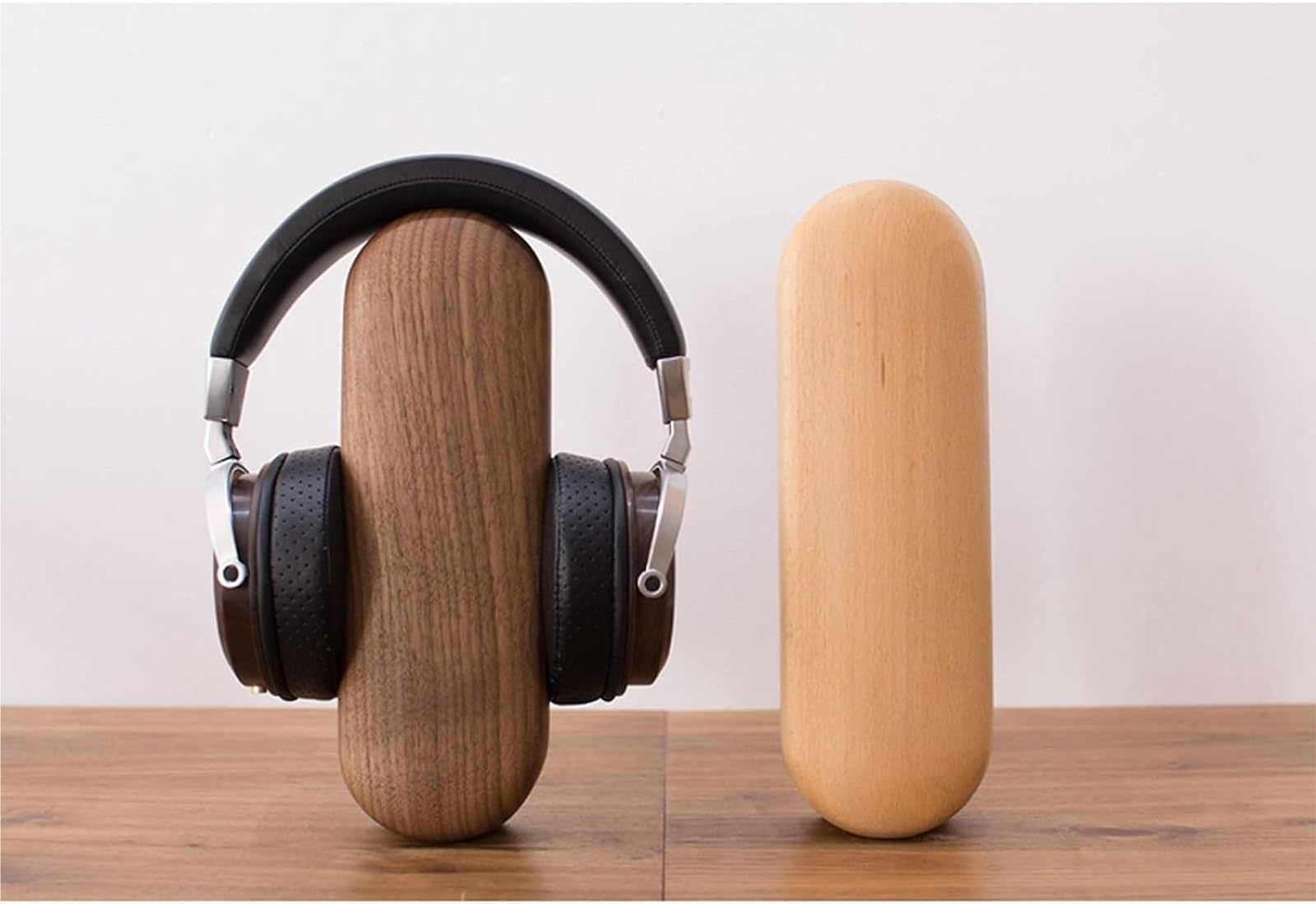 Gaming Accessori Supporto per Cuffie in Legno per La Maggior Parte delle Dimensioni delle Cuffie Supporto per Cuffie da Gioco per PC Stand Over-Ear da Gioco(B)