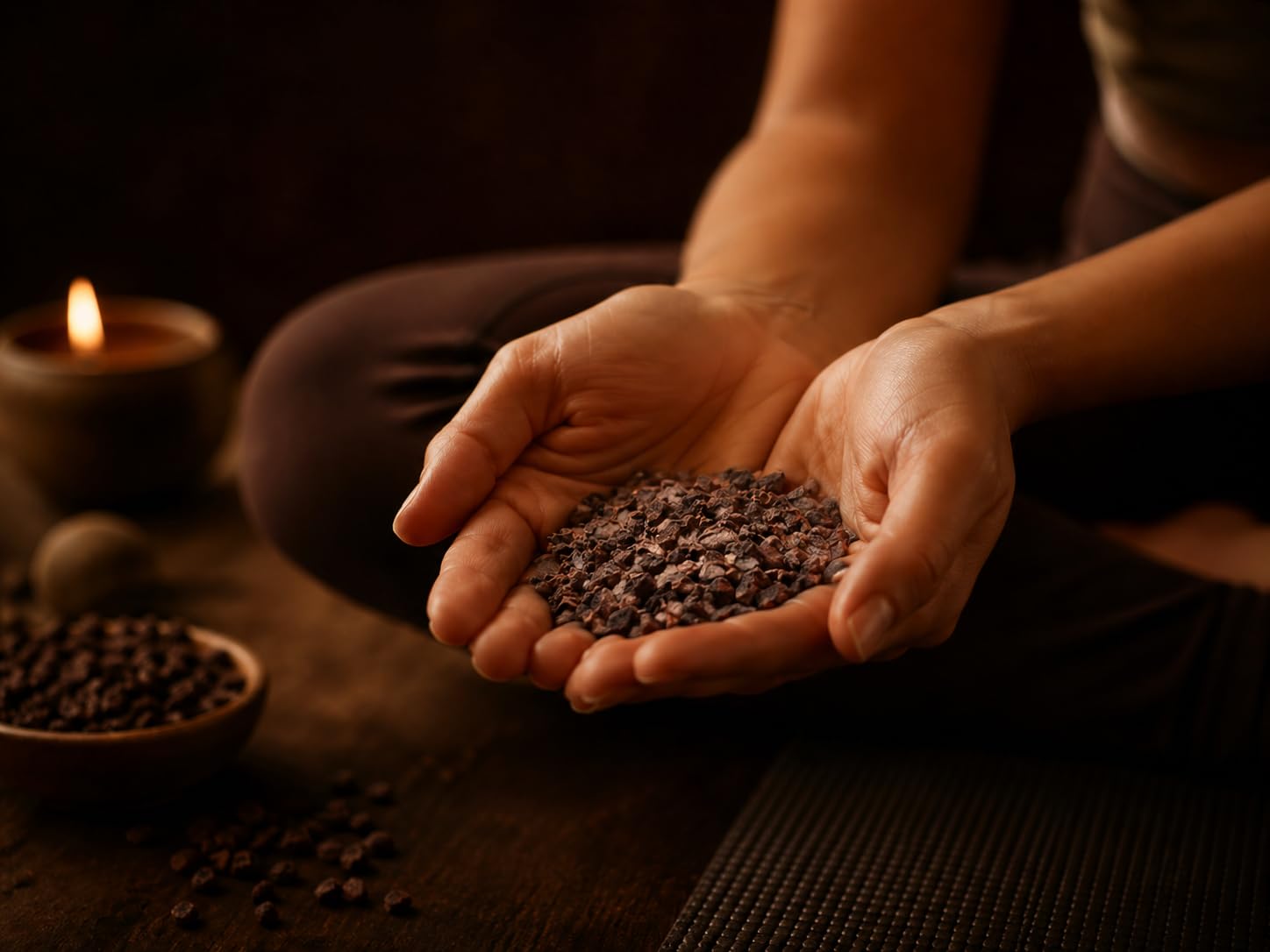Samskara Nibs de Cacao Crudo y Premium de Perú, Cultivo Ecológico, Vegano, 1kg, 100% Natural, Puro, Sabor Intenso a Cacao, Sin Procesar