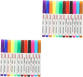 TEHAUX 24 Peças Caneta Para Quadro Branco Marcadores De Giz Marcadores De Limpeza A Seco Caneta Flutuante Em Água Caneta Marcadora Marcadores De Quadro- Caneta Marcador Flutuante