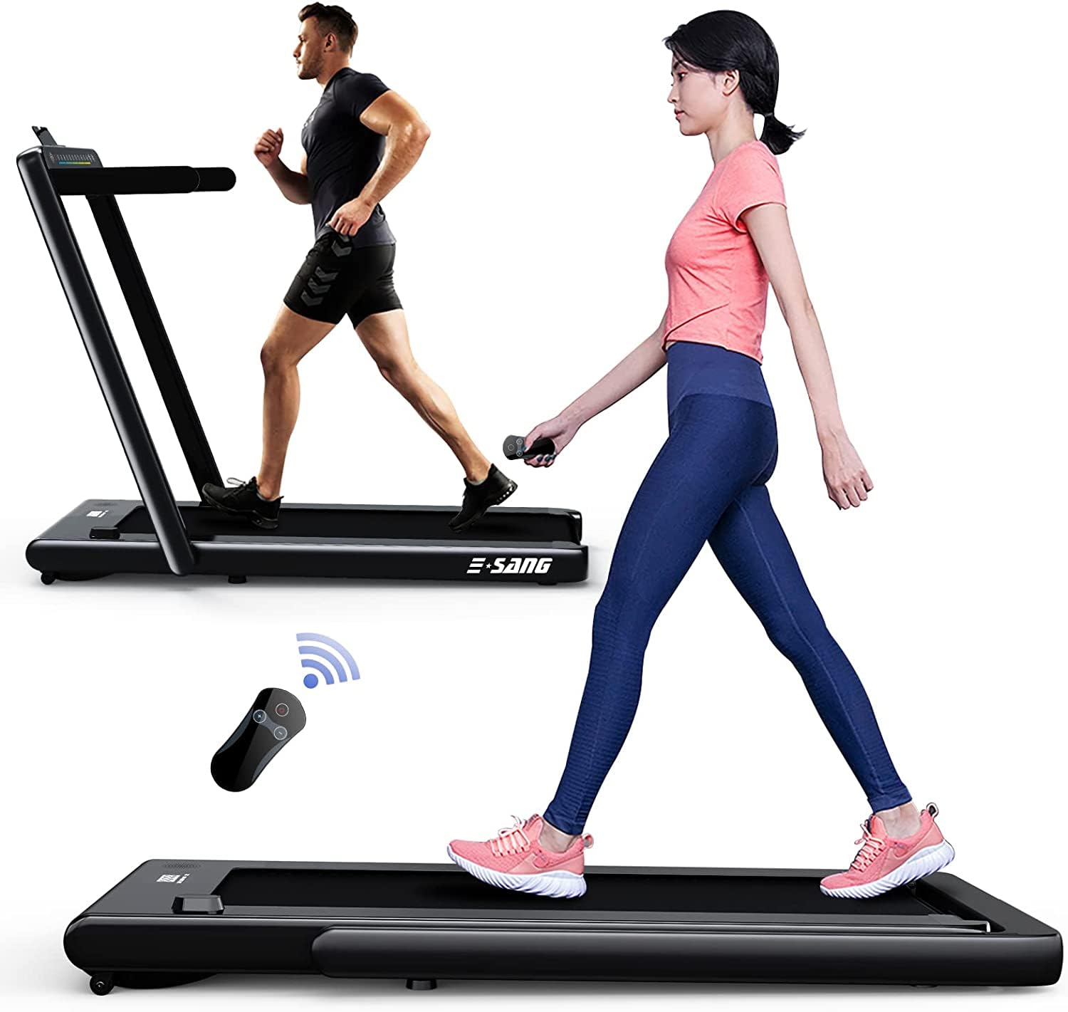 Amazon | ESANG ルームランナー ランニングマシン 電動 家庭用 静音  