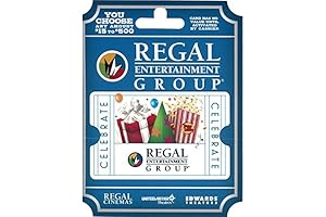 Regal Entertainment Celebrations Gift Card $100