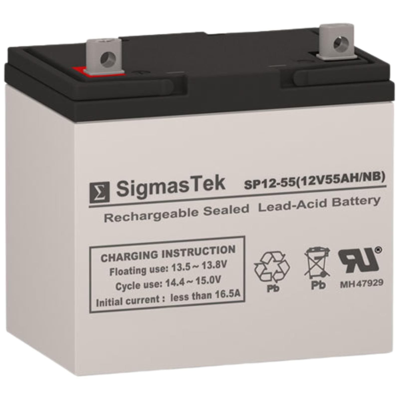 SigmasTek Invacare TDX-SP Compatible SLA AGM Battery, 12V 55Ah NB SP12-55 (NB)
