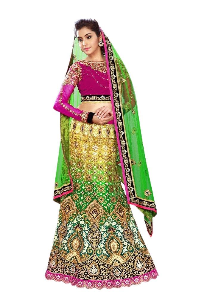 Traditional Designer Engagement Reception Bollywood 3pcs Lehenga Choli Multicoloured