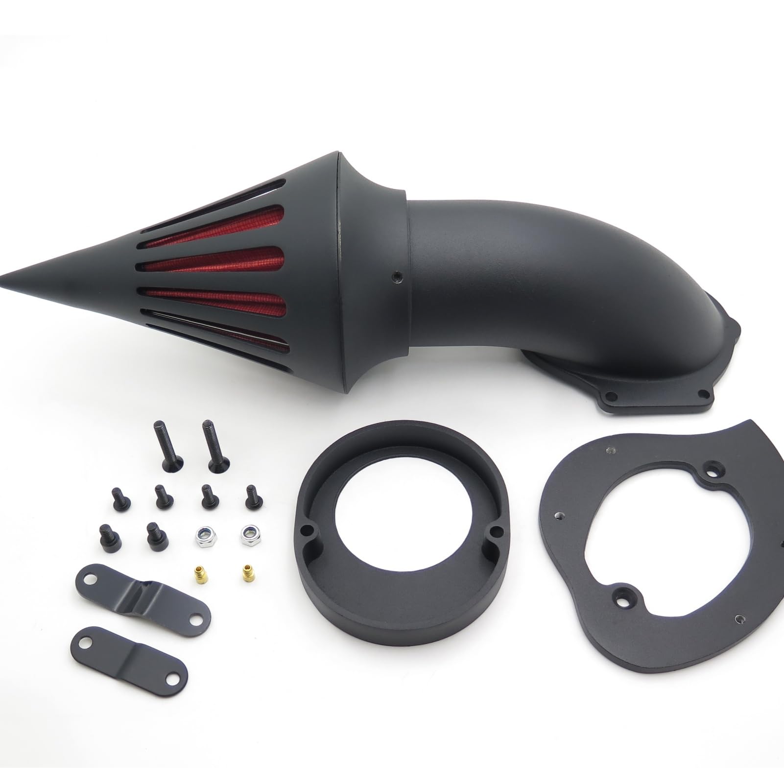 Kit filtro aria filtro aspirazione compatibile con Yamaha Vstar V-Star 650 1986-2012 nero