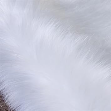 Soft Shaggy Area Rugs Fluffy Faux Fur Carpets Fuzzy Plush Non-Slip Rug for Bedroom Livingroom Bedside Nursery 35 x 79 in, Gray