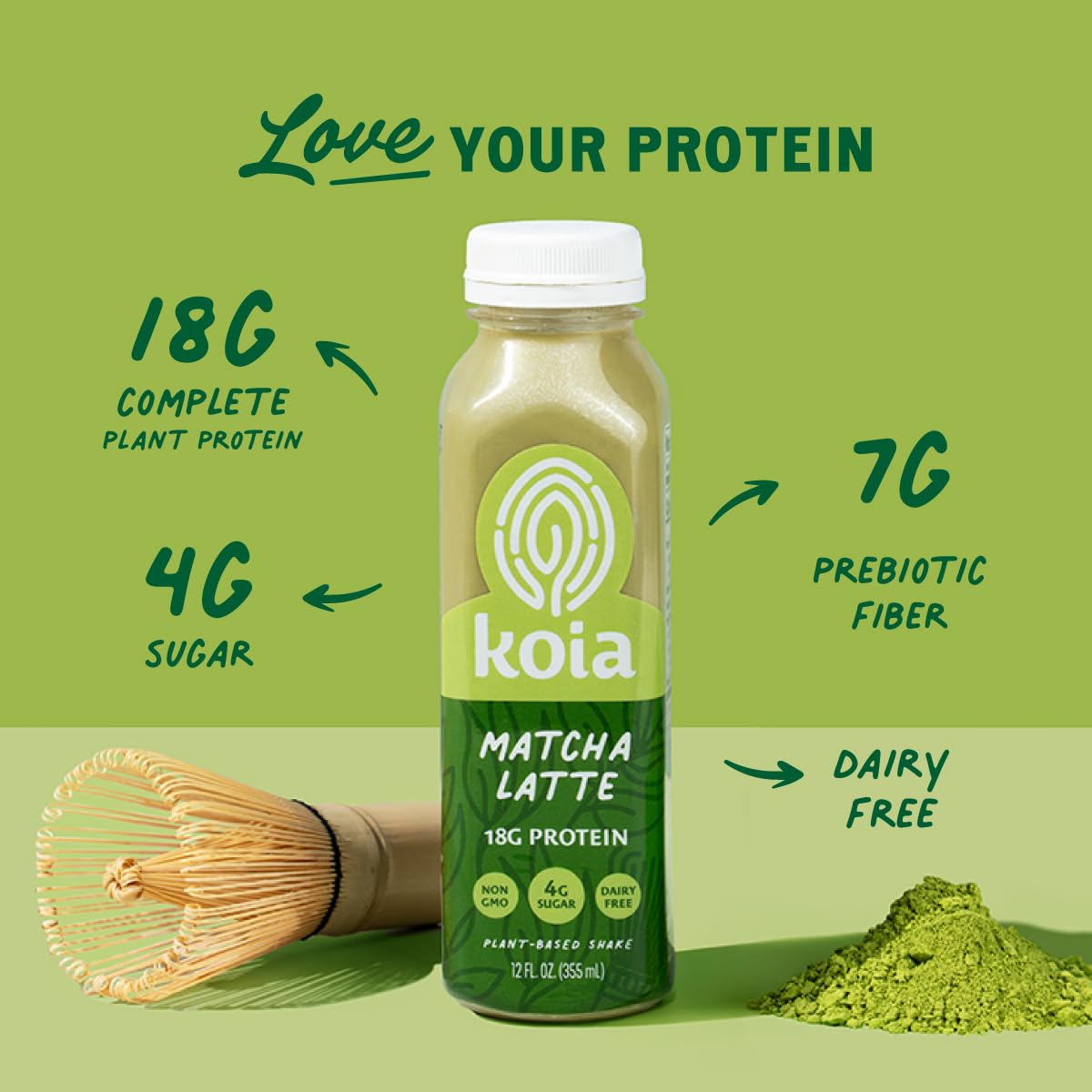 Amazon.com : Koia - Matcha Latte - 18g Protein - Ready To Drink