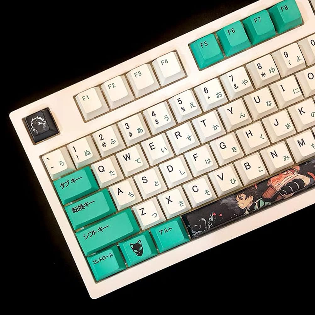 Demon Slayer Anime Custom Gaming Keycaps PBT Keycap for Mechanical Gaming Keyboards with Key Puller image 3