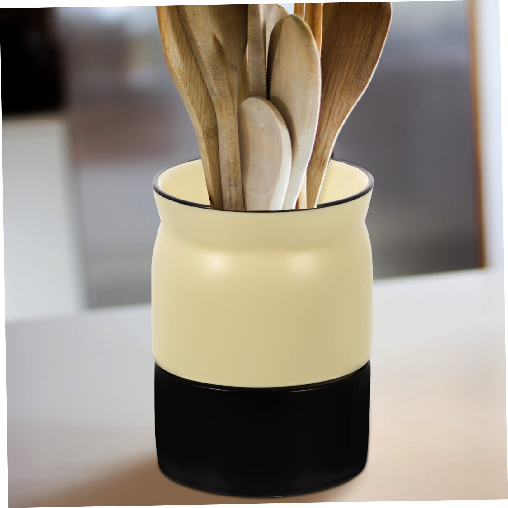 STOBAZA Tableware Dish Drainer Bucket Ceramic Utensil Container Cutlery Organizer Marble Kitchen Accessories Holder Silverware Box Multifunction