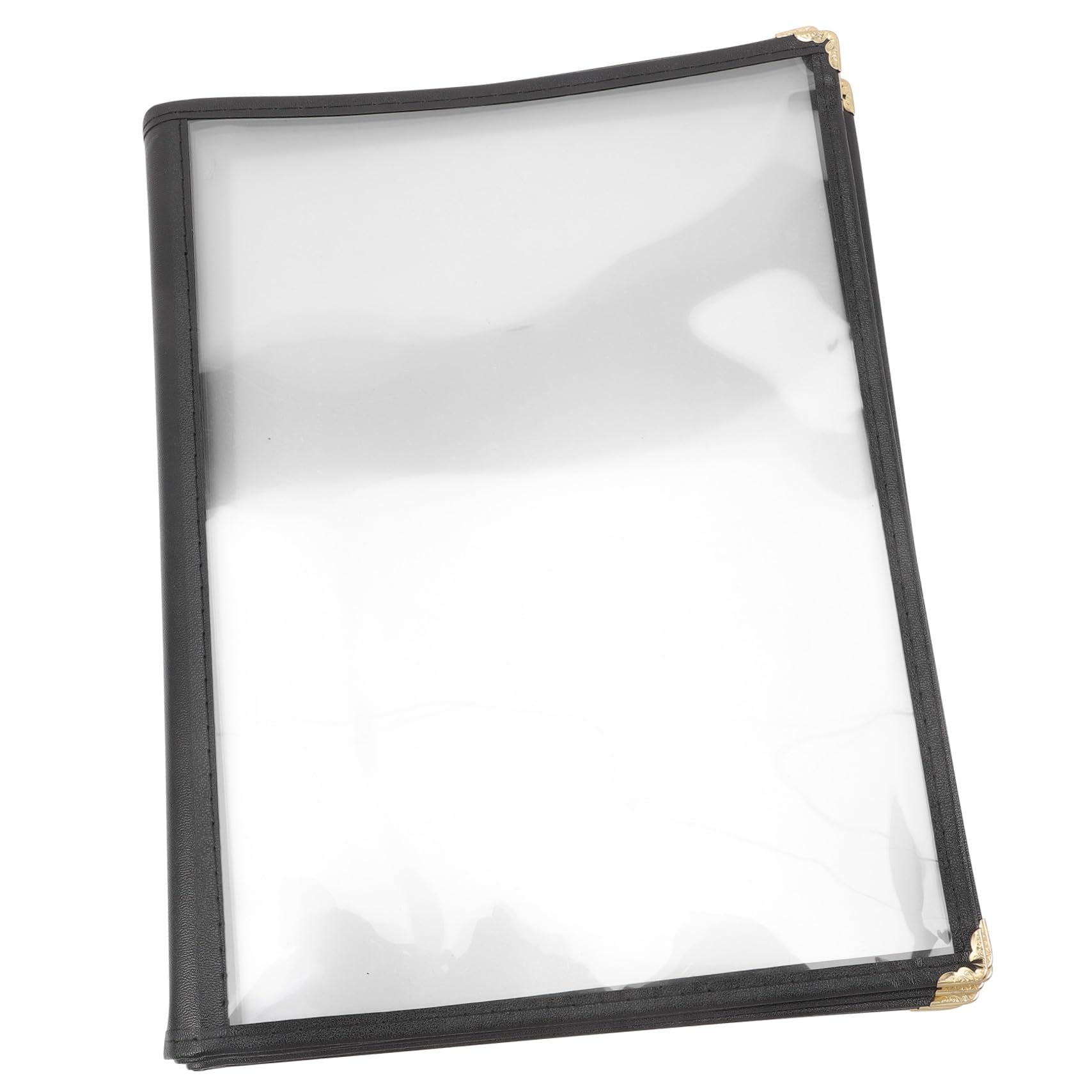 Protector de Menú Transparente de PVC Funda Resistente al Agua y Aceite para Menús de Restaurante de Recetas con Páginas Portátil y Ligera para y de