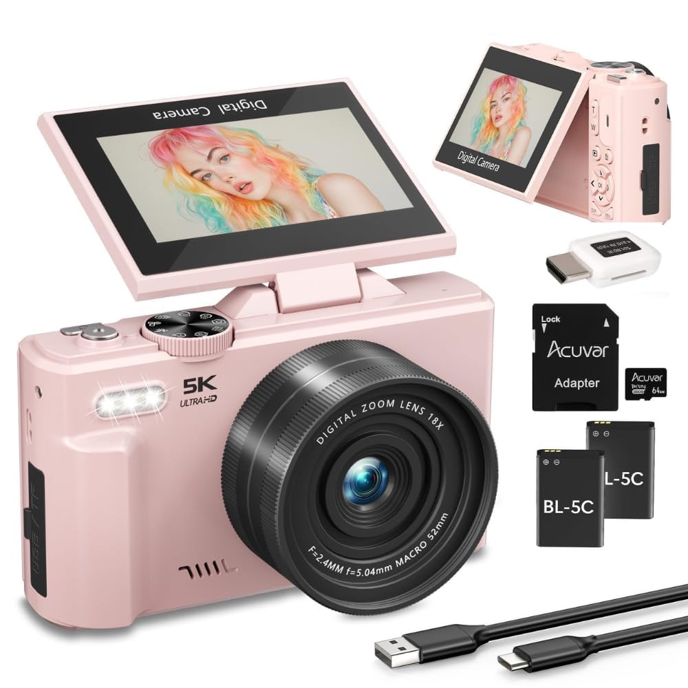 Amazon.com : 4K/5K Digital Camera – 75MP UHD Vlogging Camera for