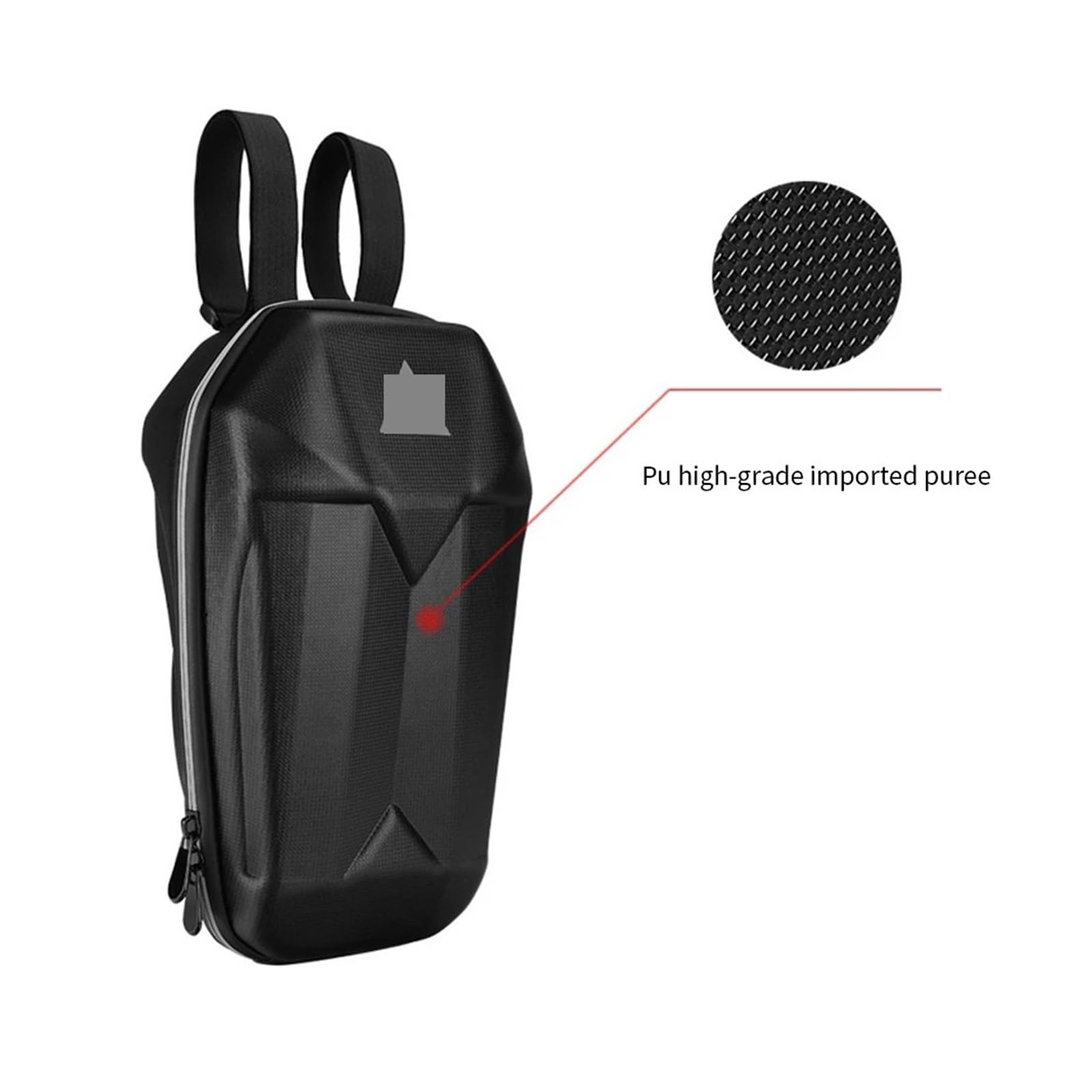 Bolsa for patinete eléctrico, reflectante, impermeable, de carcasa dura de EVA, for colgar en el manillar, 5L, Compatible con M365 Kugoo M4 E-Scooter