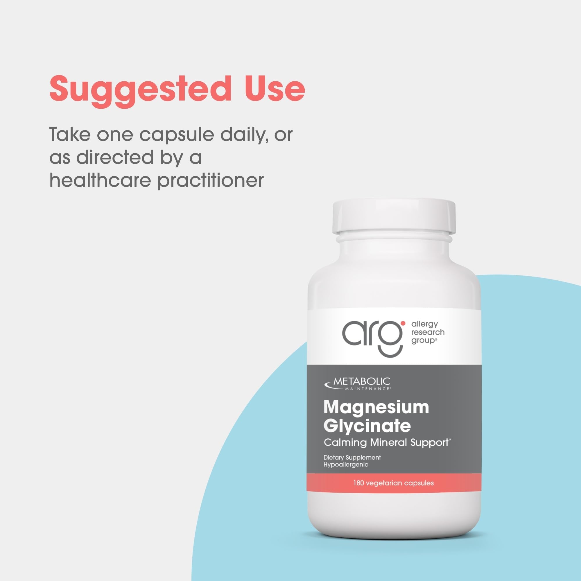 Metabolic Maintenance, Magnesium Glycinate, 180 Capsules