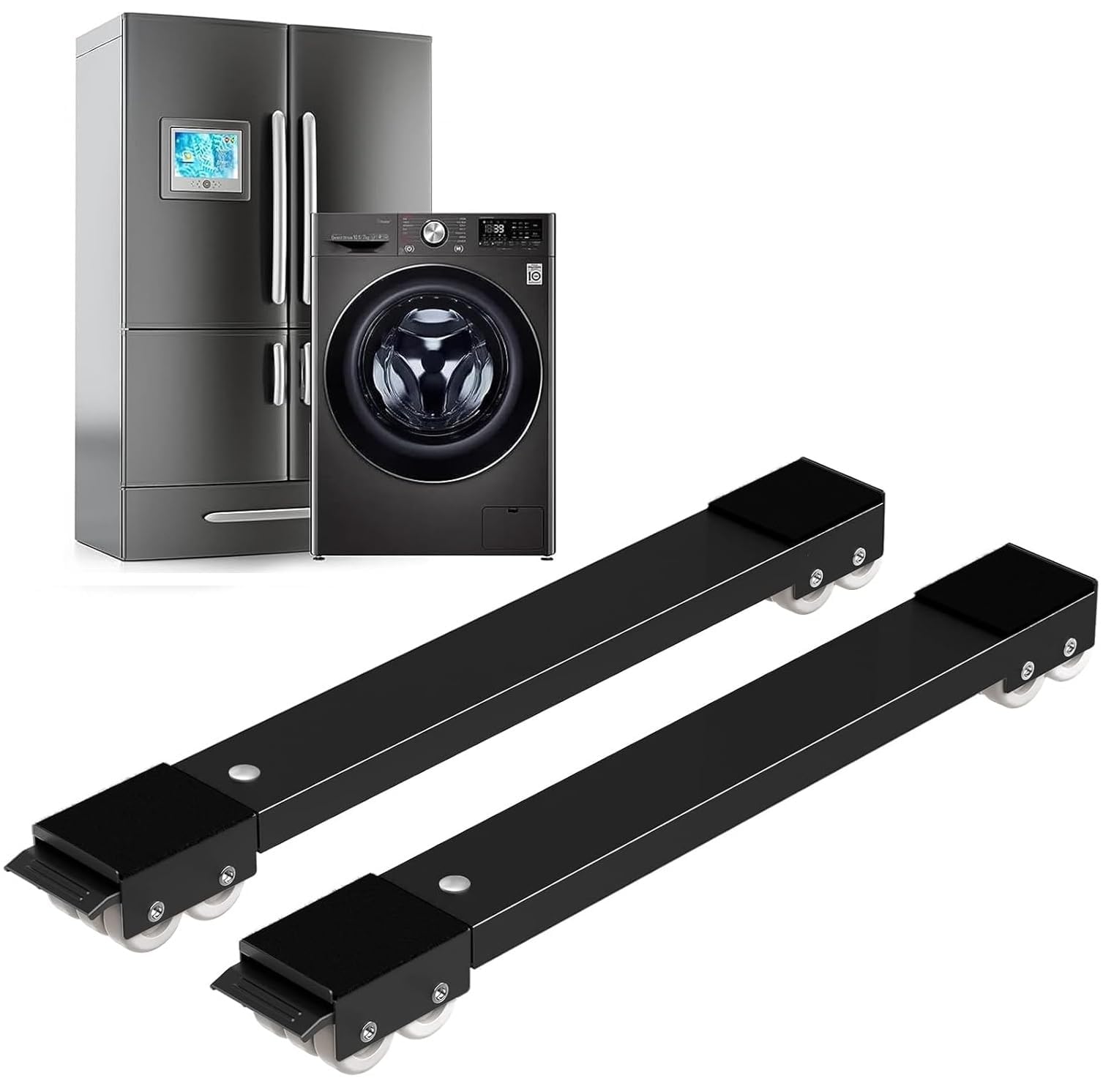 CucinaPro Furniture Lifter and Mover Tool Set, Wheels for Heavy Furniture, Heavy Duty Furniture Mover Rollers, Bed Lifter Tool, Heavy Appliances Mover for Home, Fridge Slider Wheel, 360° Rotational