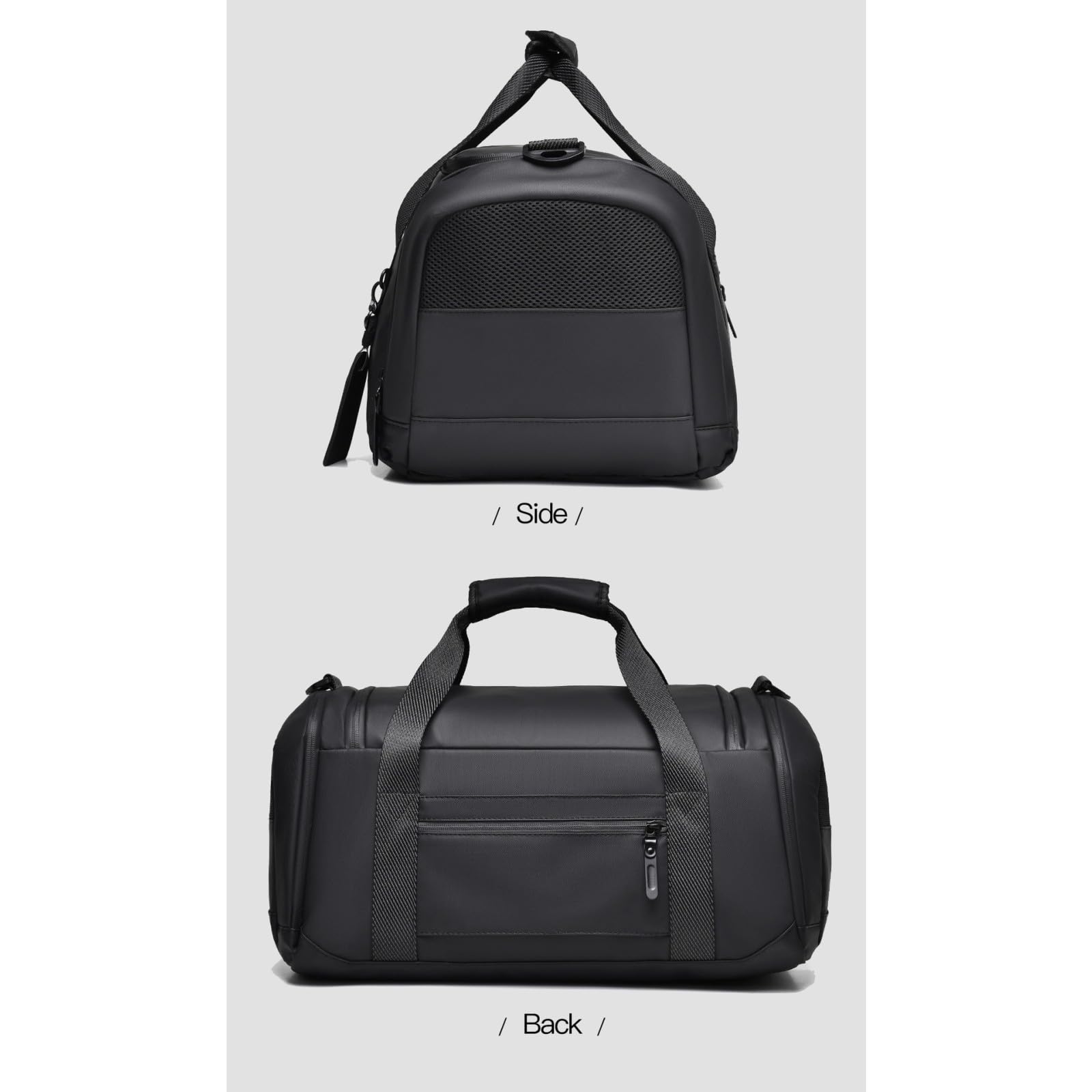 HJDMO - Borsone da palestra impermeabile da 35 l, con scomparto per scarpe, borsa sportiva da viaggio in tessuto Oxford con tasca bagnata per laptop da 15,6 pollici, maniglia superiore imbottita e