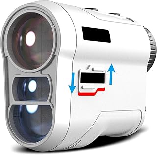 SASKATE Golf Rangefinder, H-AS600 Laser Rangefinder with Flag Lock and Vibration, 6X IP54 Waterproof, with Tilt Calculation Function for Golf, Hunting and Hiking, Speed Measurement