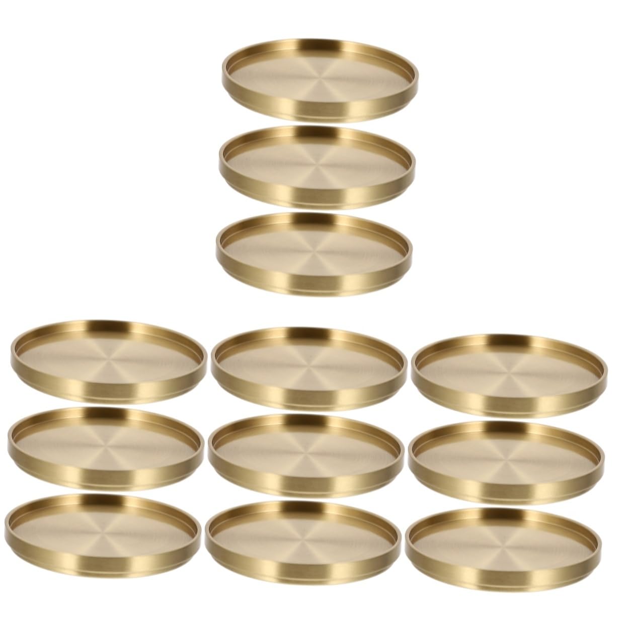 Sous-tasses en cuivre Gatuida lot de 4 coupelles bureau multifonctions