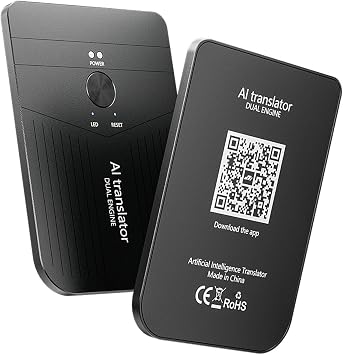 COOLHOOD Advanced Voice Clone Translator Real Time Translation Over 150 Languages Portable Design for Global Use Accurate Real Timed Translation