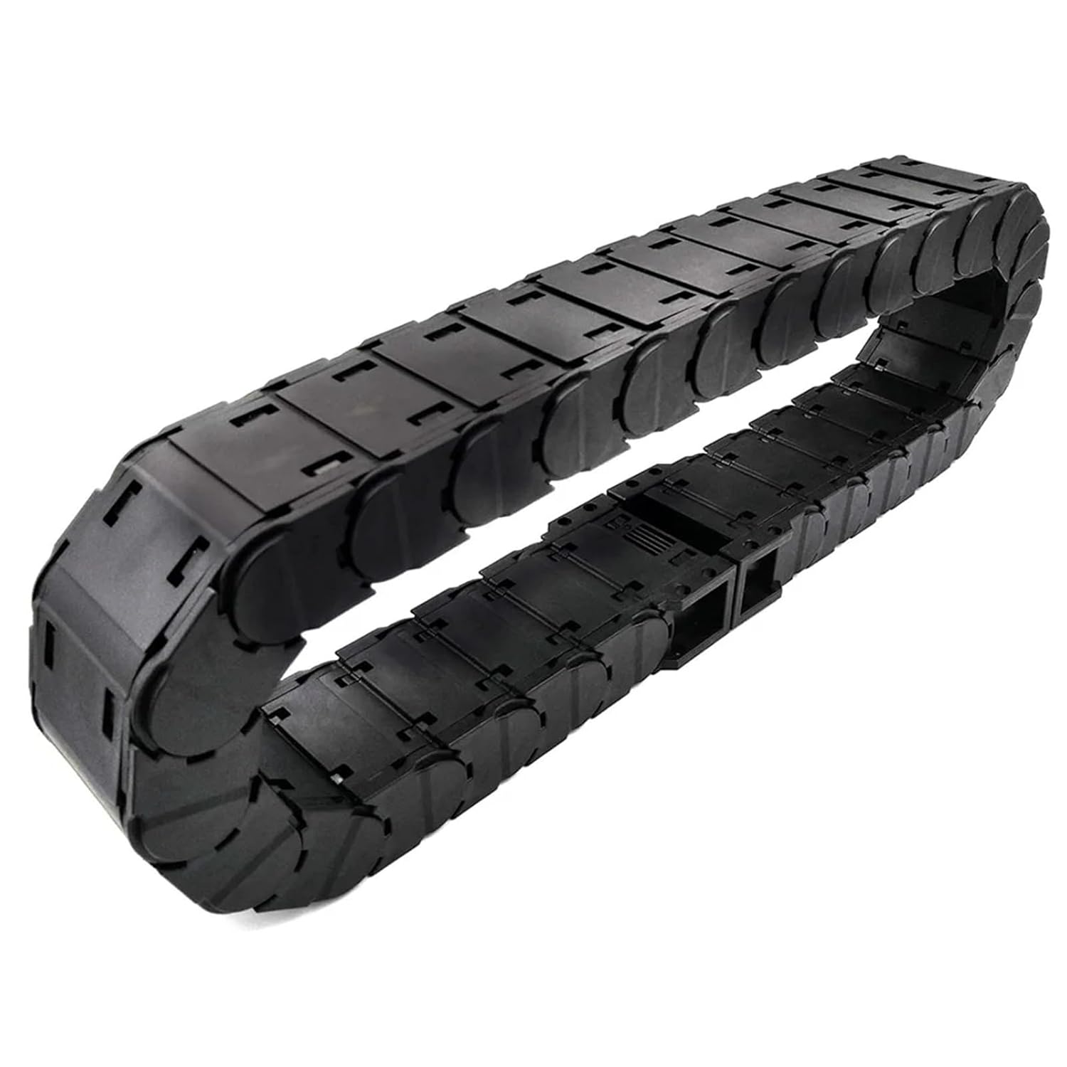 1pc 1 Meter D20 Series Low Noise Transmission Drag Wire Carrier Cable Towline Closed Type Open On Both Sides(R75,D20X38 mm)