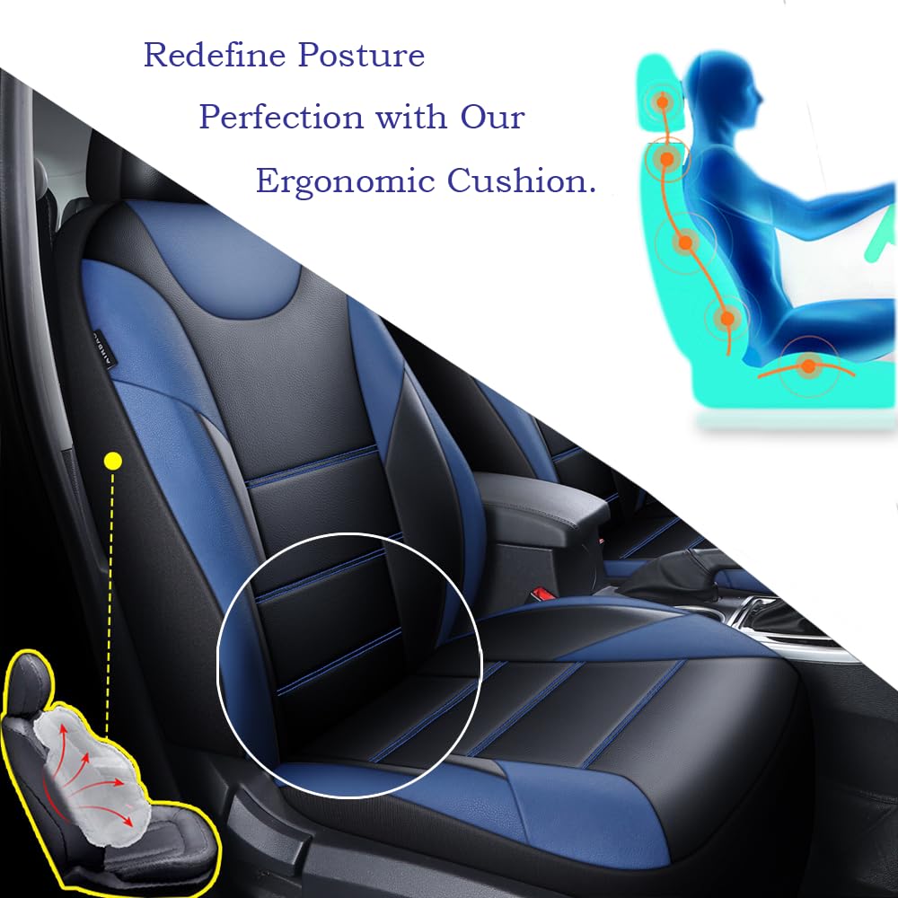 Funda de asiento de piel sintética de 5 plazas para Nissan Almera, Juke, Leaf, Micra Navara Pulsar Qashqai Qashqai Qashqai 2 X-Trail