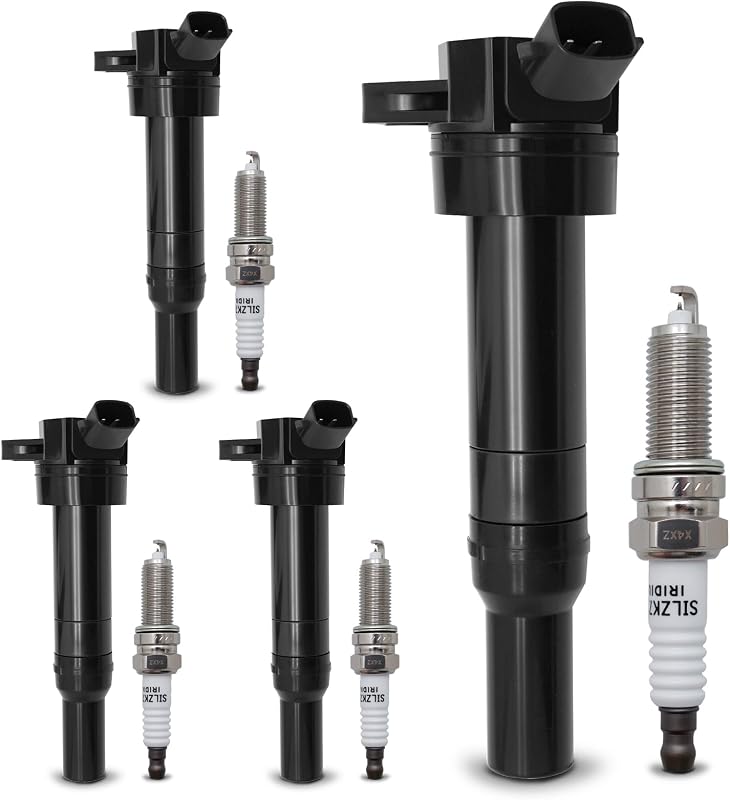 Kit Bobinas de Ignição UF651 e Velas de Ignição Iridium Duplo NGK 9723 para Hyundai Kia – 4 unidades