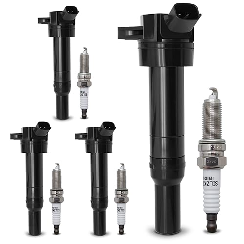 UF651 Ignition Coil & Double Iridium Spark Plug 9723 Compatible