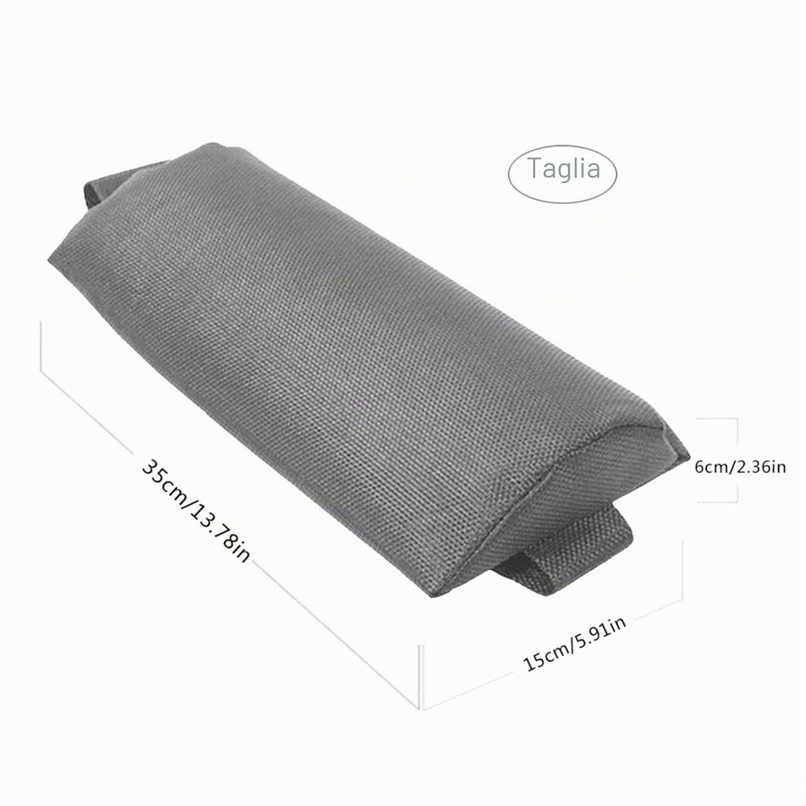 cuscino universale per sedia a sdraio da giardino, sedia a sdraio, cuscino da viaggio, cuscino per il collo con elastico grigio.