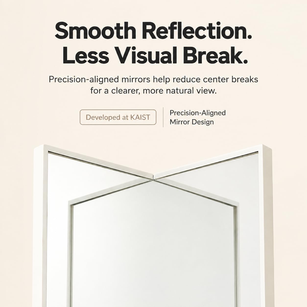 Realme V0 Non-Reversing Desk Mirror with Stand for Makeup and Grooming