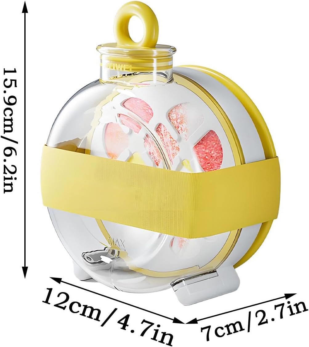 s Bottle, 12x7x15.9cm Silicone 300ml Leak-Proof Water Bottle with Straw, Portable Cold Drink Container for Travel, Office, Gym, Outdoor Activities image 2