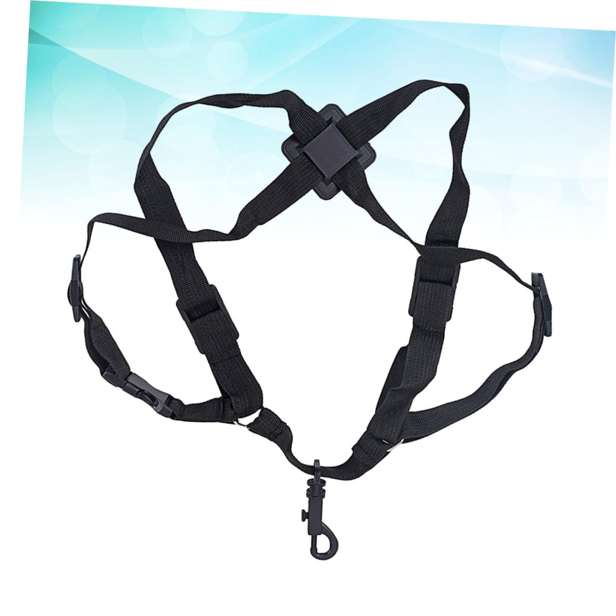 Yardwe Adjustable Soft Saxophone Shoulder Strap Belt for Alto Tenor Soprano Durable Design for Adults Reduces Neck Shoulder Strain Easy to Install Remove Black