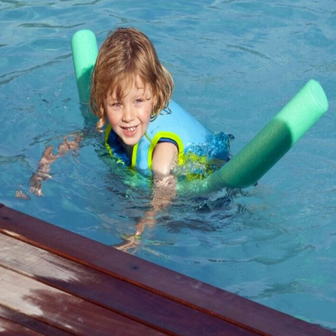 Nudel für Schwimmbad, Poolnudeln, Schwimmnudeln, Jumbo-Nudeln, Schwimmer, Schaumstoffröhrchen, Wassersport-Lernhilfe, 2 Stück