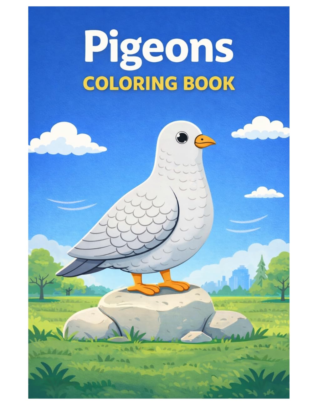 Pigeons Coloring Book: 50 Relaxing Pigeon Designs for Kids, Teens and Adults