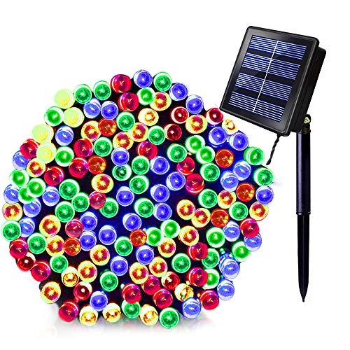 Solarmks Solar Christmas Lights,72Ft 200 Led Outdoor String Lights,8 Modes Solar Power String Lights Outdoor Lighting For Christmas House Lawn Garden Wedding Patio Party Pool Area Xmas Tree #TOP4