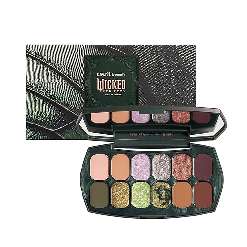Wicked: For Good | Ozian Forest Eyeshadow Palette | Highly Pigmented, Blendable Eye Shadows | r.e.m. beauty by Ariana Grande