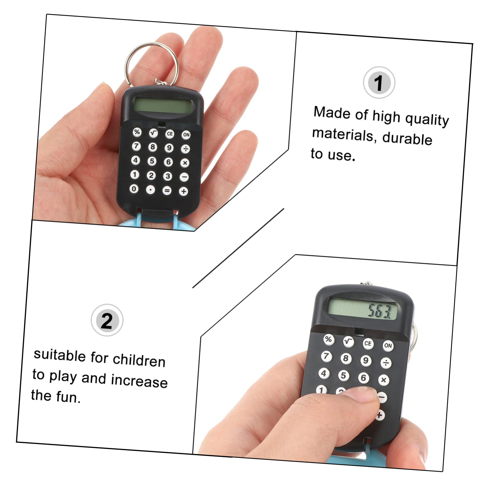 Mipcase Mini Calculator for Students Portable Electronic Counter Lightweight Easy to Use