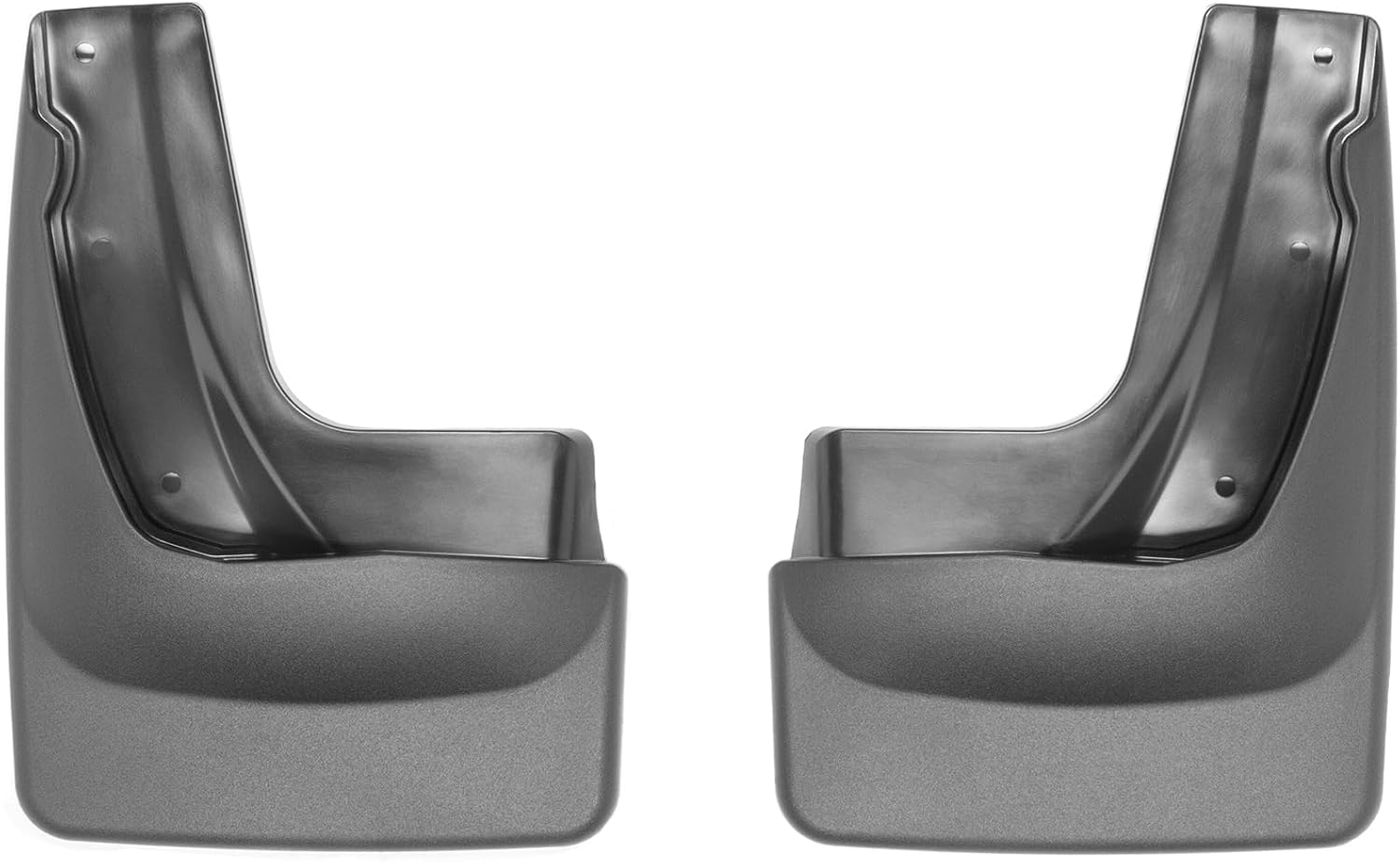 WeatherTech Custom No Drill Splash Guard MudFlaps for Ford Edge, Edge - Rear Pair (120060), Black