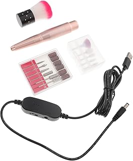 FOMIYES 3 Conjuntos De Polidor De Unhas Polidor De Manicure Brocas De Manicure USB Lixas De Unhas Elétricas Kit De Broca De Arte De Unha Lixadeira De Manicure Kit De Broca De Unhas