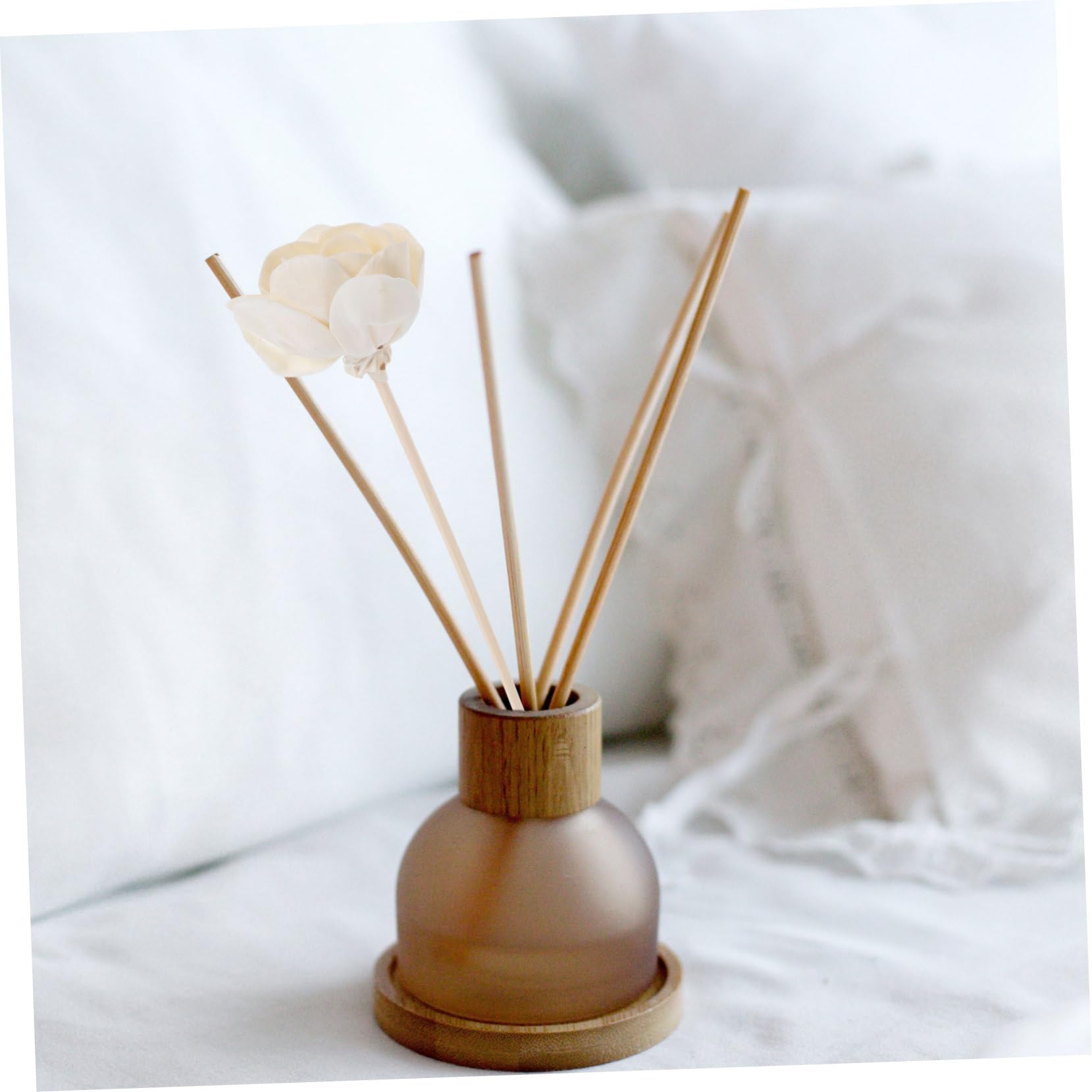 Amosfun 30stücke Aromatherapie Diffuser Stäbe Mit Kunstblumen Duftstäbe Für Raumduft Für Schlafzimmer Und Büro Natürliche Entspannung Und Stilvolle Dekoration