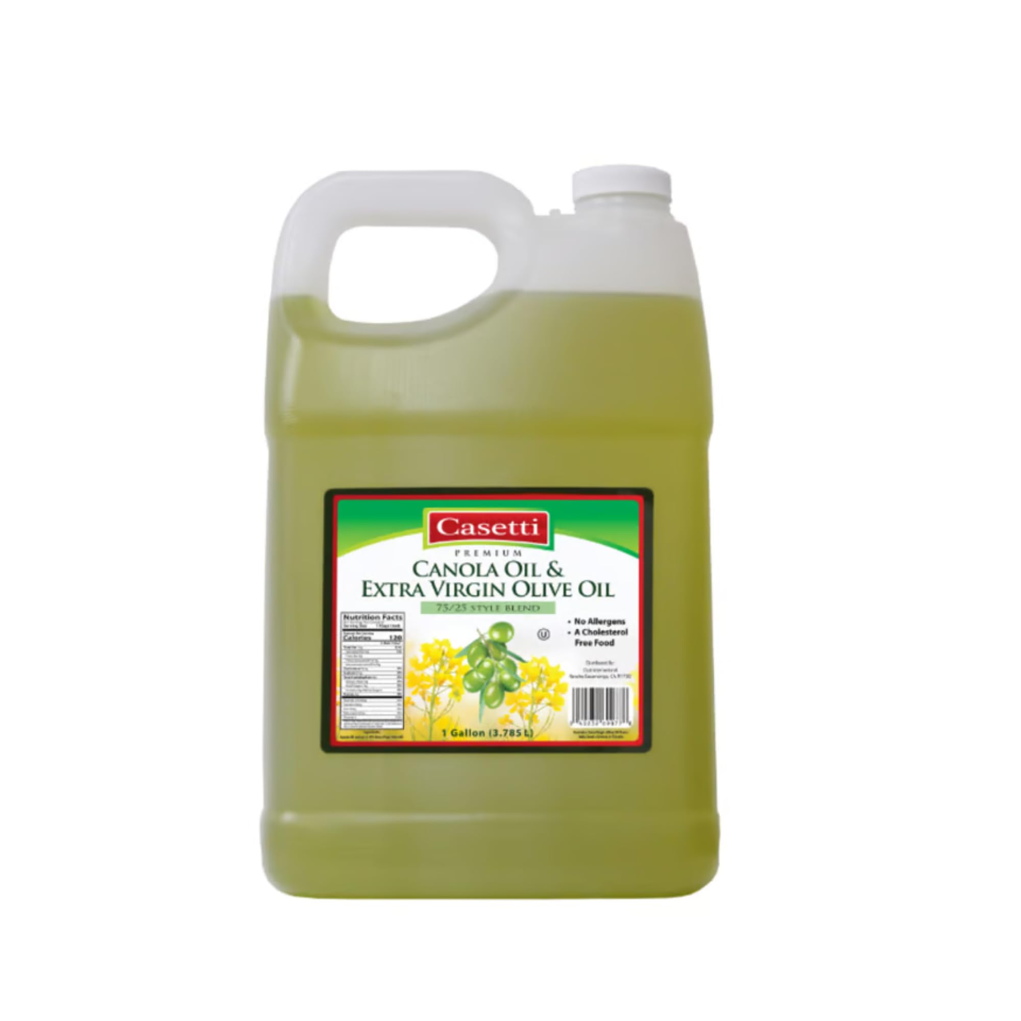 Casetti 75% Canola Oil & 25% Extra Virgin Olive Oil Blend 1 Gallon