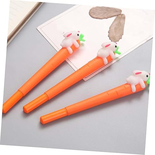 Miniatura 9 de EXCEART 24 bolígrafos de gel de zanahoria recargables de tinta de gel de 0.020 in, bolígrafos de relleno de calcetín de Navidad, bolígrafos de gel