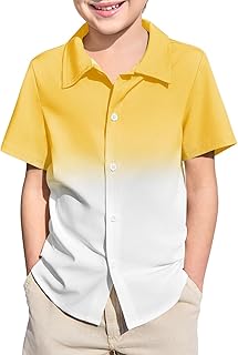 Camiseta Básica Infantil Casual Camisa a Rayas Diseño Cuello Redondo Deportiva cómoda Suave, Lisa y Elegante Distintos Colores para Niños Niñas Unisex