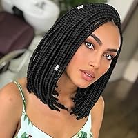 Vista 12 de Callia 8 paquetes de cabello trenzado preestirado, 26 pulgadas, sin picazón, ajuste de agua caliente, trenzas de cabello trenzado de ganchillo