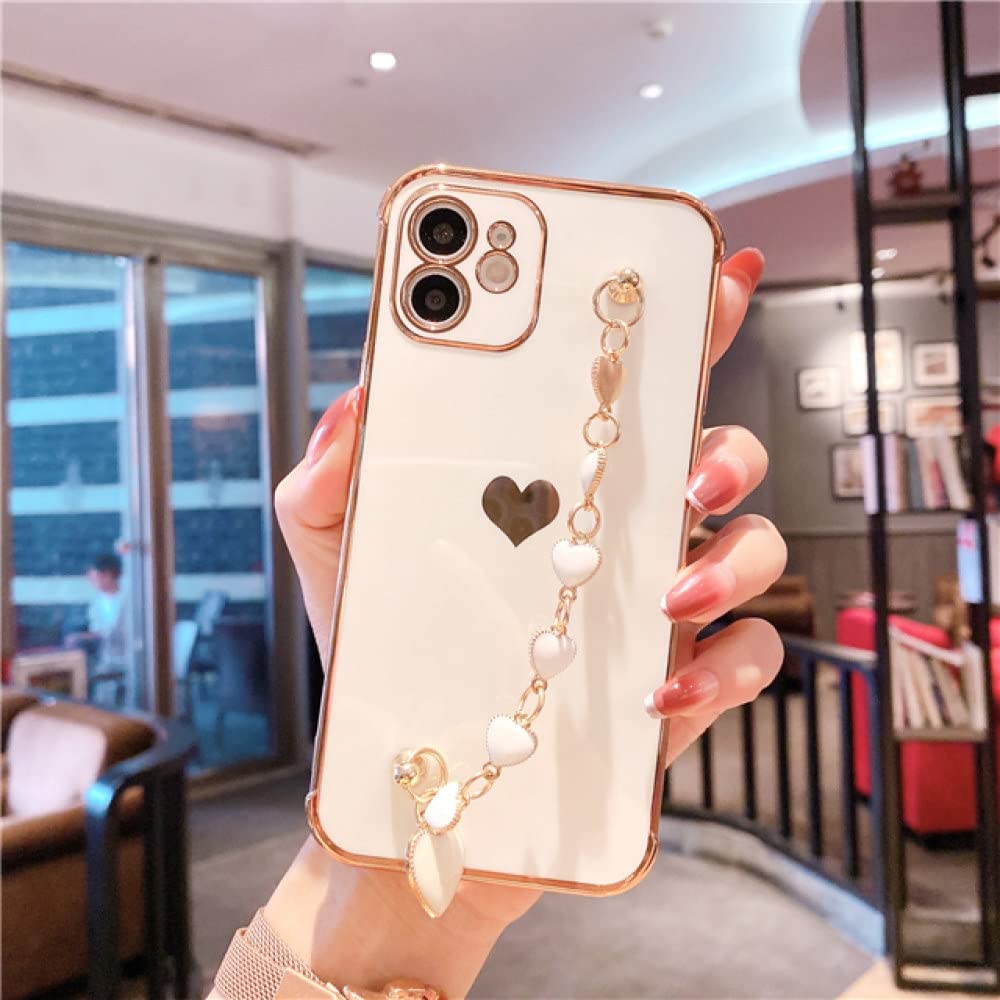 Coque iPhone anti-chute avec chaîne poignet pour prise main - 7