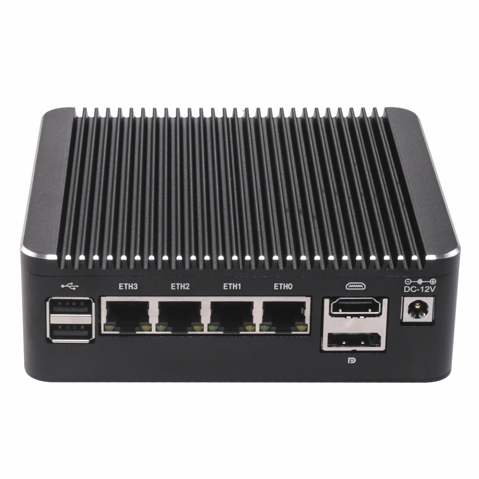 FakestarPC 4 LAN i226 2.5G Firewall Mini komputer z zaporą ogniową bez wentylatora n150 ((Upgrade N100, 4C/4T, do 3,6 GHz) Serwer ddr4 nvme typ - C PF Sense opnsense AES - nie