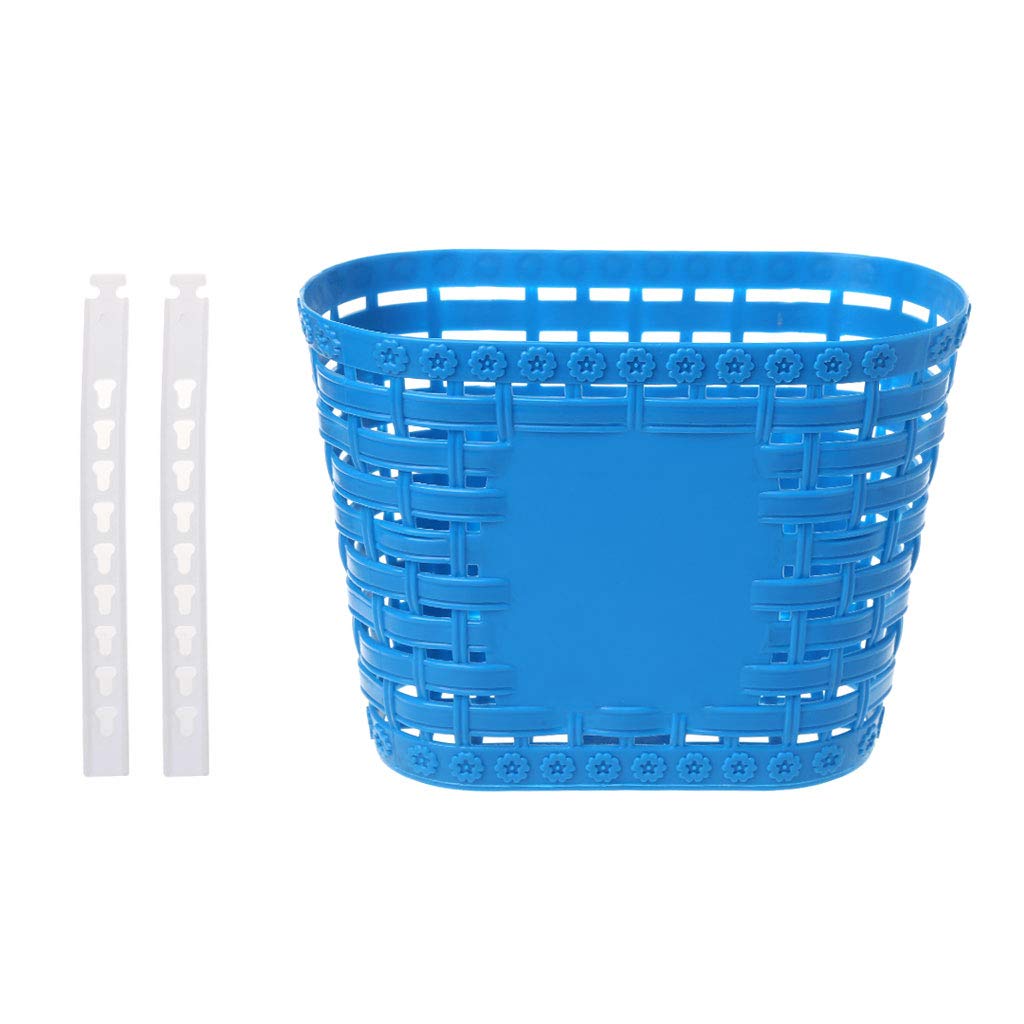yunestry Bicycle Basket Plastic Children Bike Tricycle Scooter Supplies Handlebar Carrier Outdoor Cycling Storage Front Shopping Kids Accessories