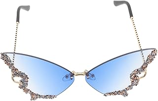 1 Par De Óculos Escuros De Sol Borboleta Retrô Para Homens Óculos De Sol Masculinos Para Mulheres Óculos De Sol Sem Aro Da Moda Para Mulheres Óculos Sem Aro Óculos Legais Miss