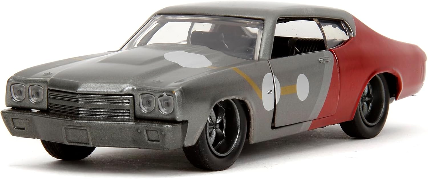 Jada Marvel Thor 1:32 1970 Chevy Chevelle SS Die-Cast Car & 1.65" Thor Figure, Toys for Kids and Adults